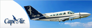 Cape Air airplane in flight.