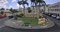 View of  historic, downtown Christiansted from a webcam.