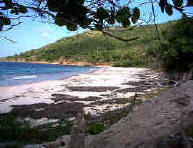 Secluded beach on St. Croix.